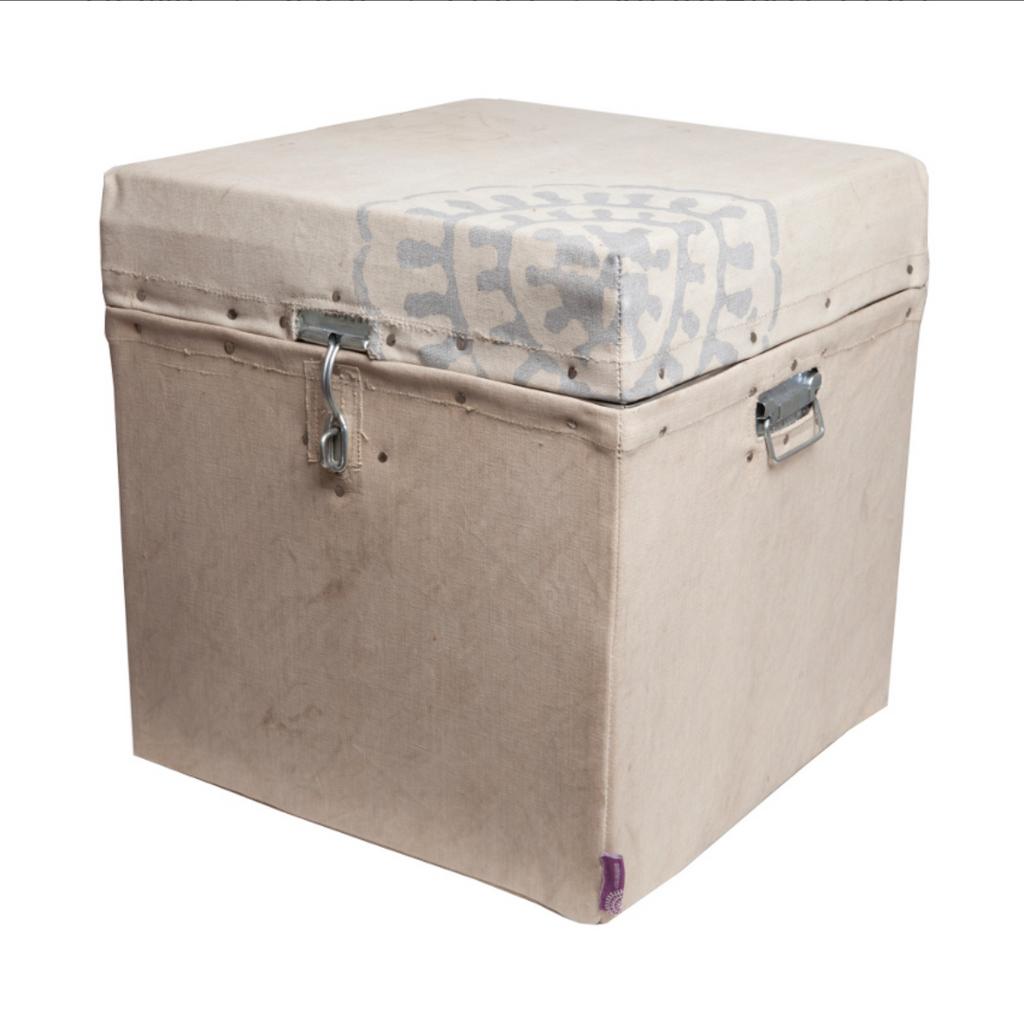 Colorique Opbergpoef Vintage Canvas - Nieuw!, Ophalen of Verzenden, Nieuw, Overige typen