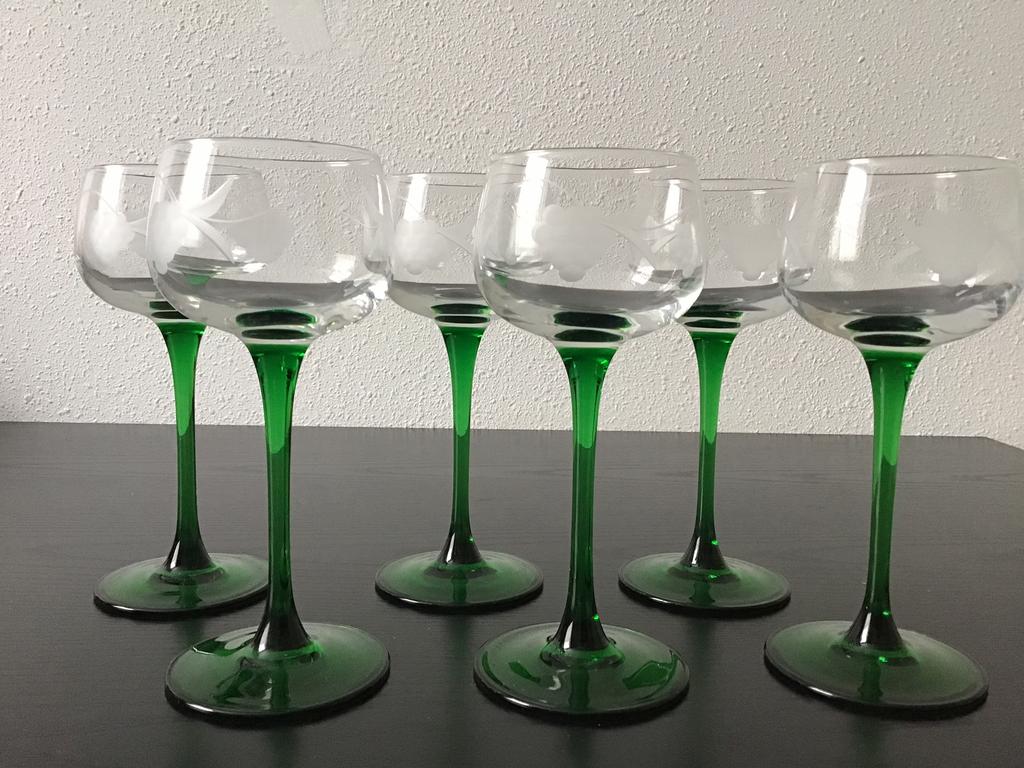 6 x Elzas Wijnglazen. Luminarc France., Ophalen of Verzenden, Overige typen