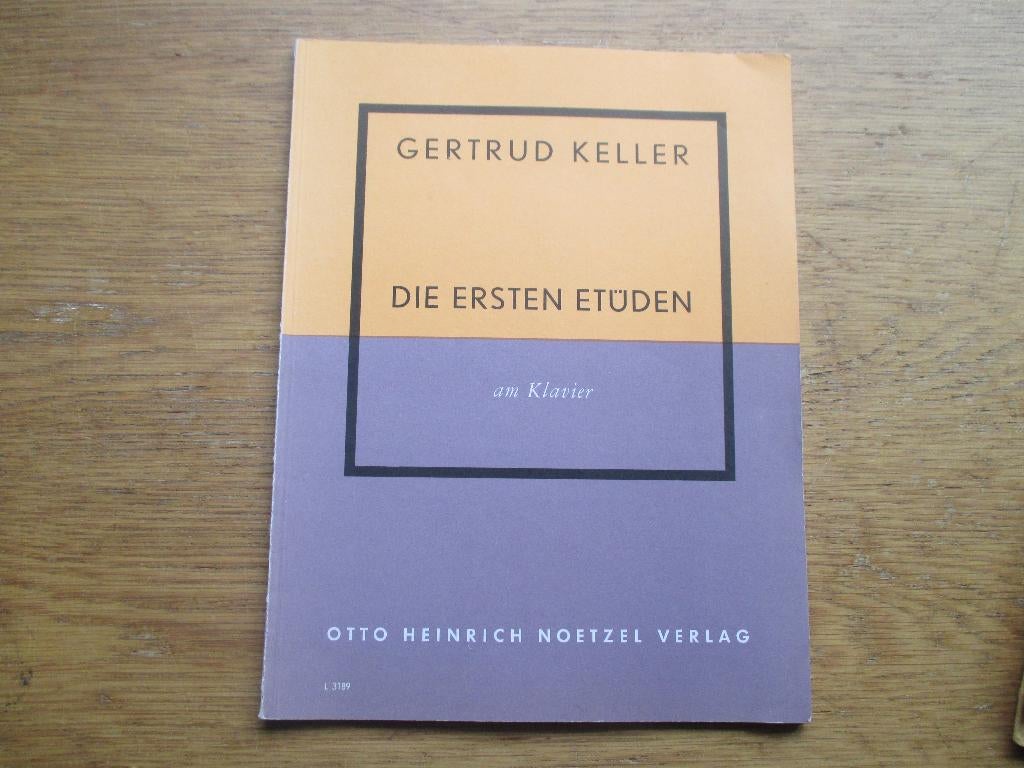 Gertrud keller  die erste etüden am klavier - piano, Muziek en Instrumenten, Bladmuziek, Klassiek, Nieuw, Ophalen of Verzenden
