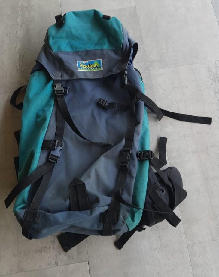 Stevige trekking rugzak 55+10L, Ophalen of Verzenden, Gebruikt, Rugzak