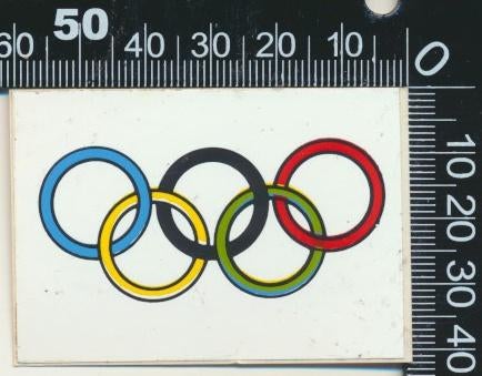 Sticker: Olympische Spelen, Verzamelen, Ophalen of Verzenden, Zo goed als nieuw, Sport