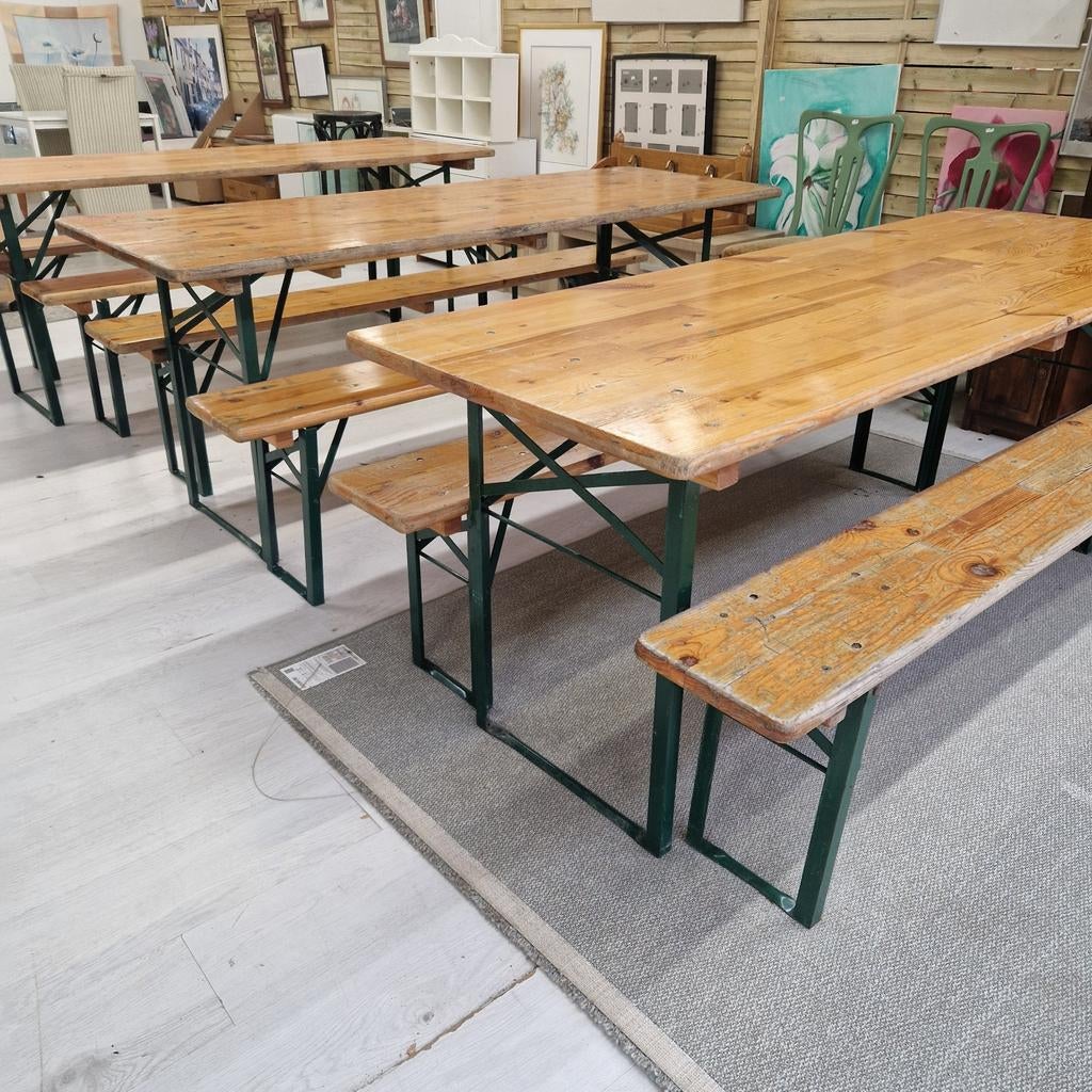 Biertafels en opklapbanken - Professionele festival tafels, Overige houtsoorten, Gebruikt, Festival, Robuust, Traditioneel, Onbekend