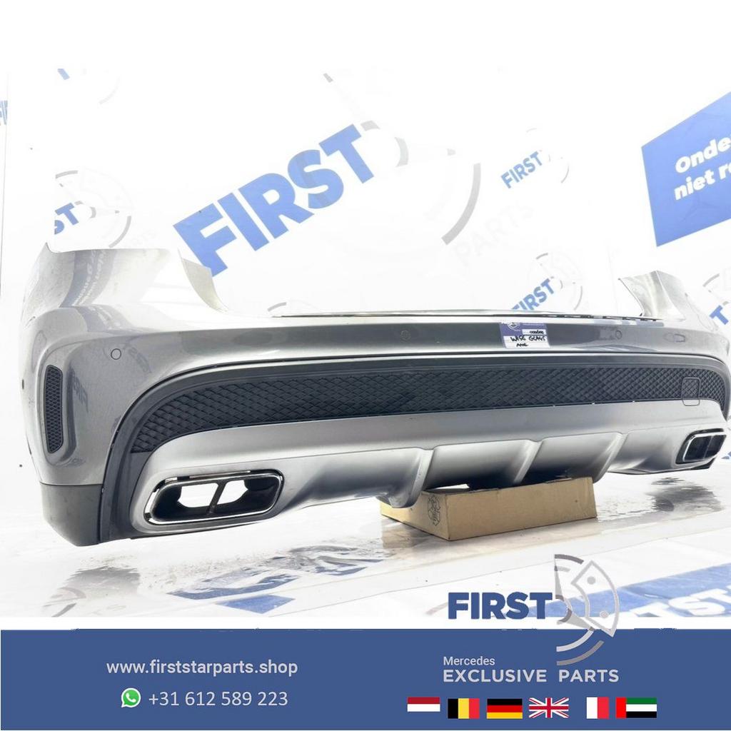 W156 GLA 45 AMG ACHTERBUMPER ZWART WIT GRIJS Mercedes 2013-2, Gebruikt, -, Ophalen of Verzenden, Achter