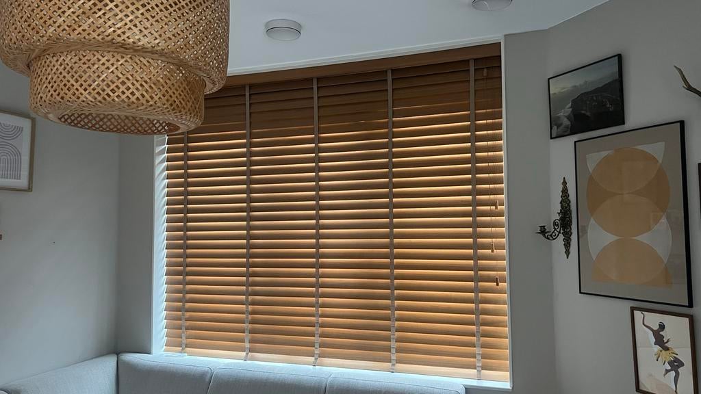 Jaloezieën Frans eiken Harmony Veneta 2194x1779mm, Ophalen, Bruin, Zo goed als nieuw, 200 cm of meer