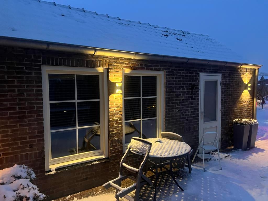 2x Hardhouten kozijn met thermopane (vast & draai-kiep), Gevelraam of Ruit, Gebruikt, 80 tot 120 cm, Dubbelglas