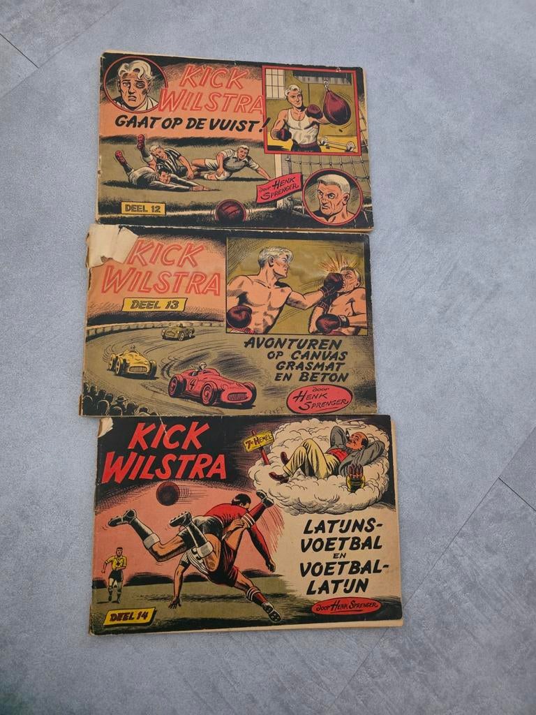 Kick Wilstra stripboeken deel 12, 13 en 14, Boeken, Stripboeken, Meerdere stripboeken, Ophalen, Gelezen