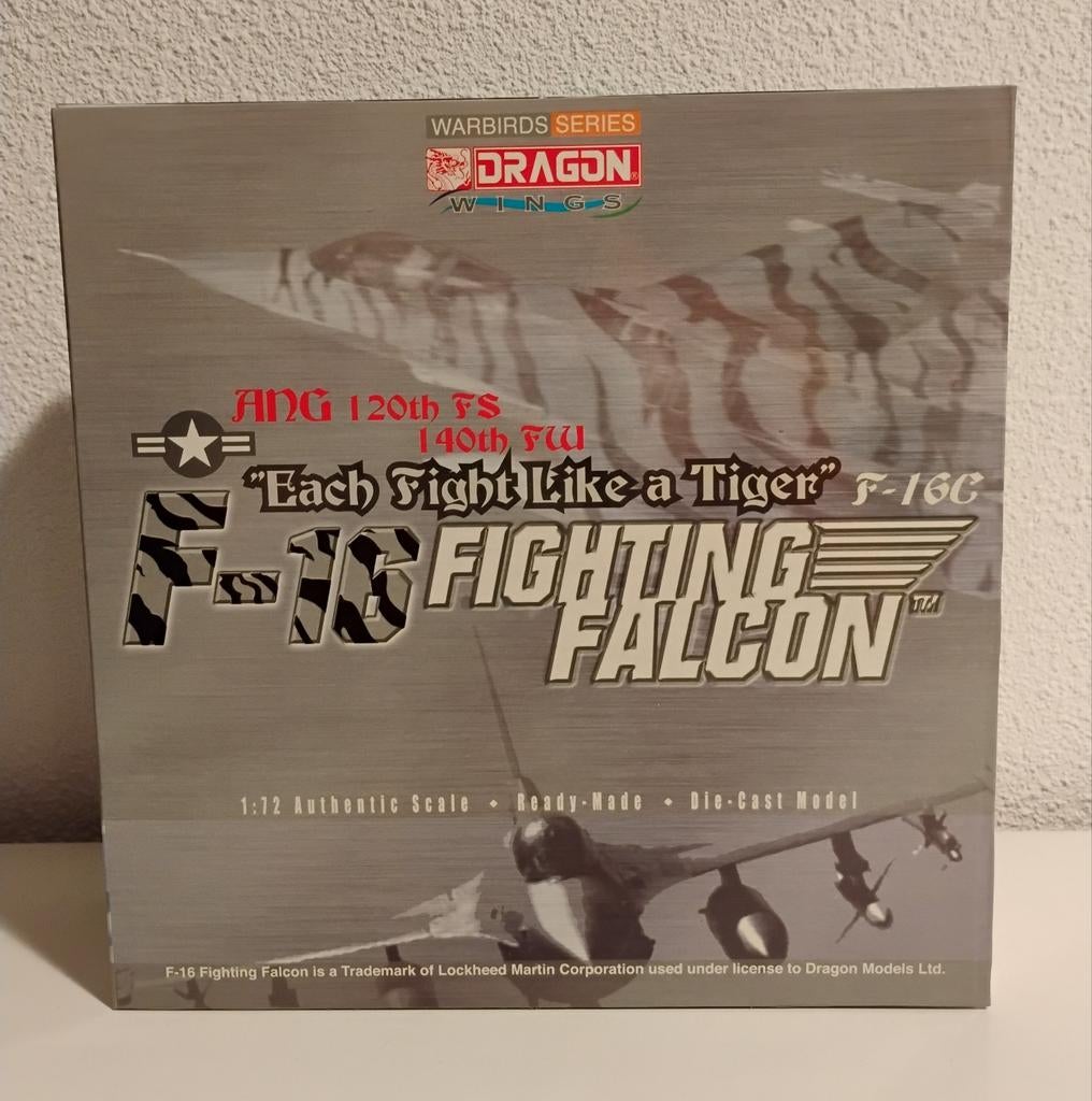 Metalen Model Dragon Warbirds 120th Fighter Squadron F-16, Ophalen of Verzenden, Nieuw, 1:50 tot 1:144