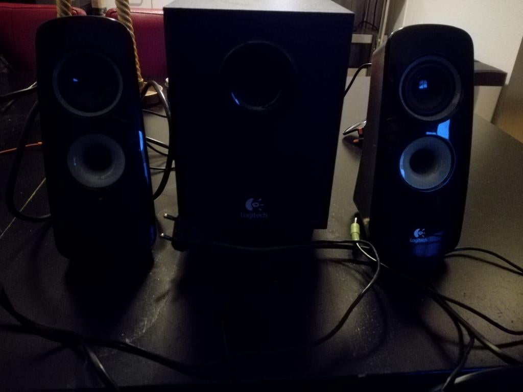 Logitech speaker system z323, Computers en Software, Pc speakers, Ophalen, Gebruikt
