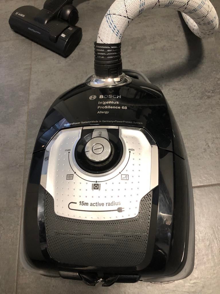 Bosch In'genius ProSilence 68 Allergy stofzuiger, Witgoed en Apparatuur, Stofzuigers, Stofzak, Stofzuiger, Ophalen of Verzenden