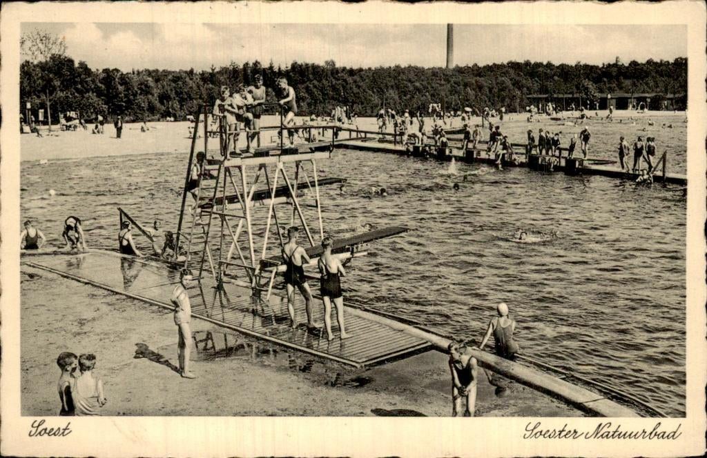 Soest - Soester Natuurbad - Duikplank, Ophalen of Verzenden, 1920 tot 1940, Gelopen, Utrecht