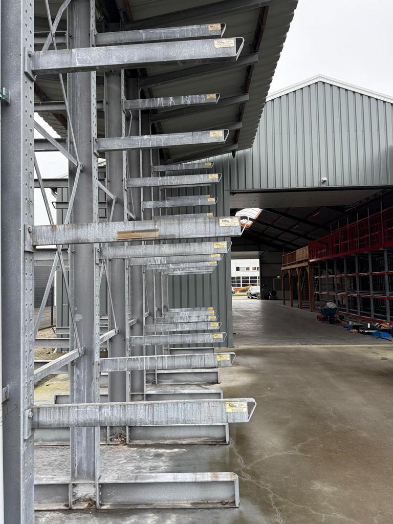 2 sets draagarmstelling stelling dubbelzijdig verzinkt + dak, Ophalen