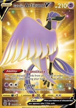 Galarian ARTICUNO V 181/172 - BRILLIANT STARS, Ophalen of Verzenden, Nieuw, Losse kaart, Foil