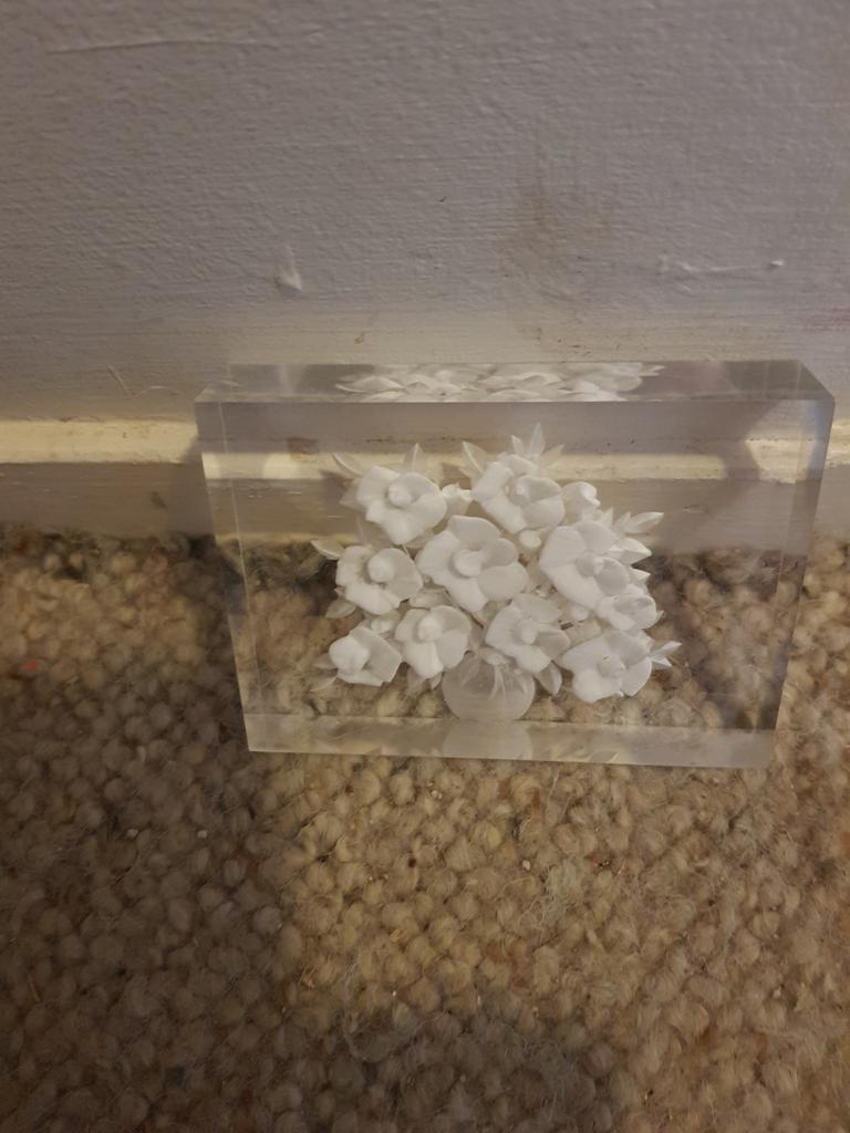 Boeket van bloemen gemaakt in plexiglas., Ophalen, Figuurtje