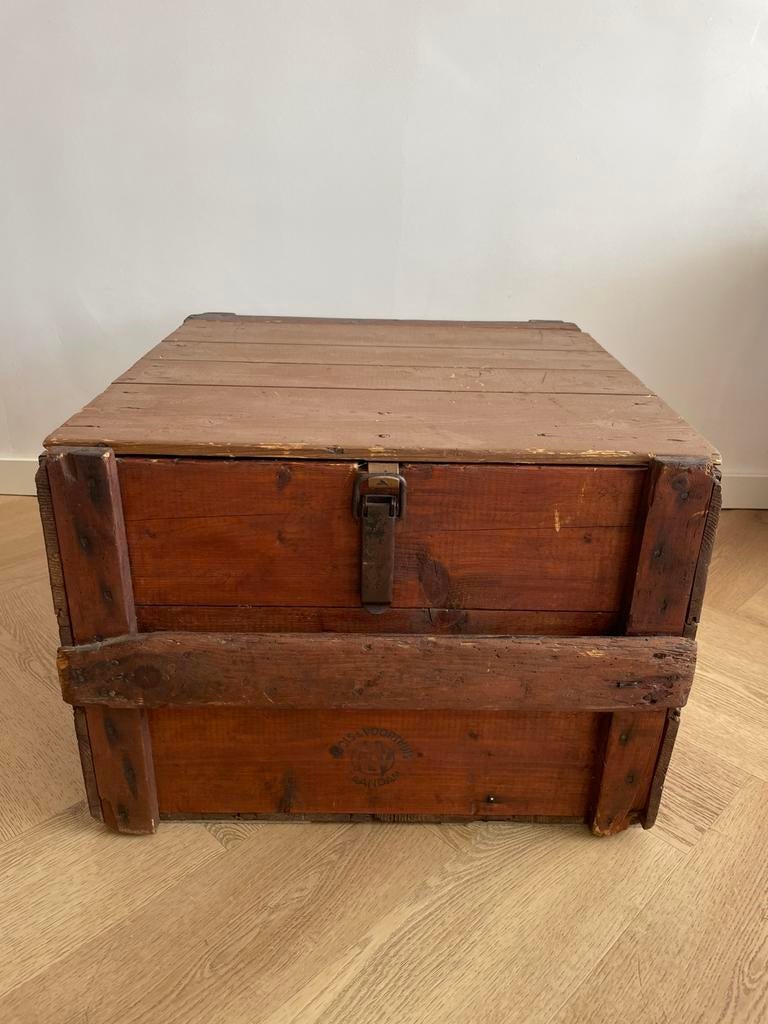 Houten opberg kist, Ophalen, Zo goed als nieuw, 50 tot 100 cm, Minder dan 50 cm