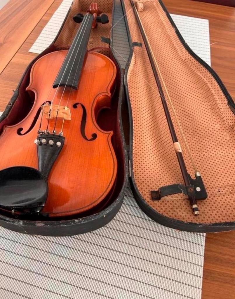 Prachtige Viool met Koffer - Warme Klank, Muziek en Instrumenten, Strijkinstrumenten | Violen en Altviolen, Gebruikt, Viool, Ophalen of Verzenden