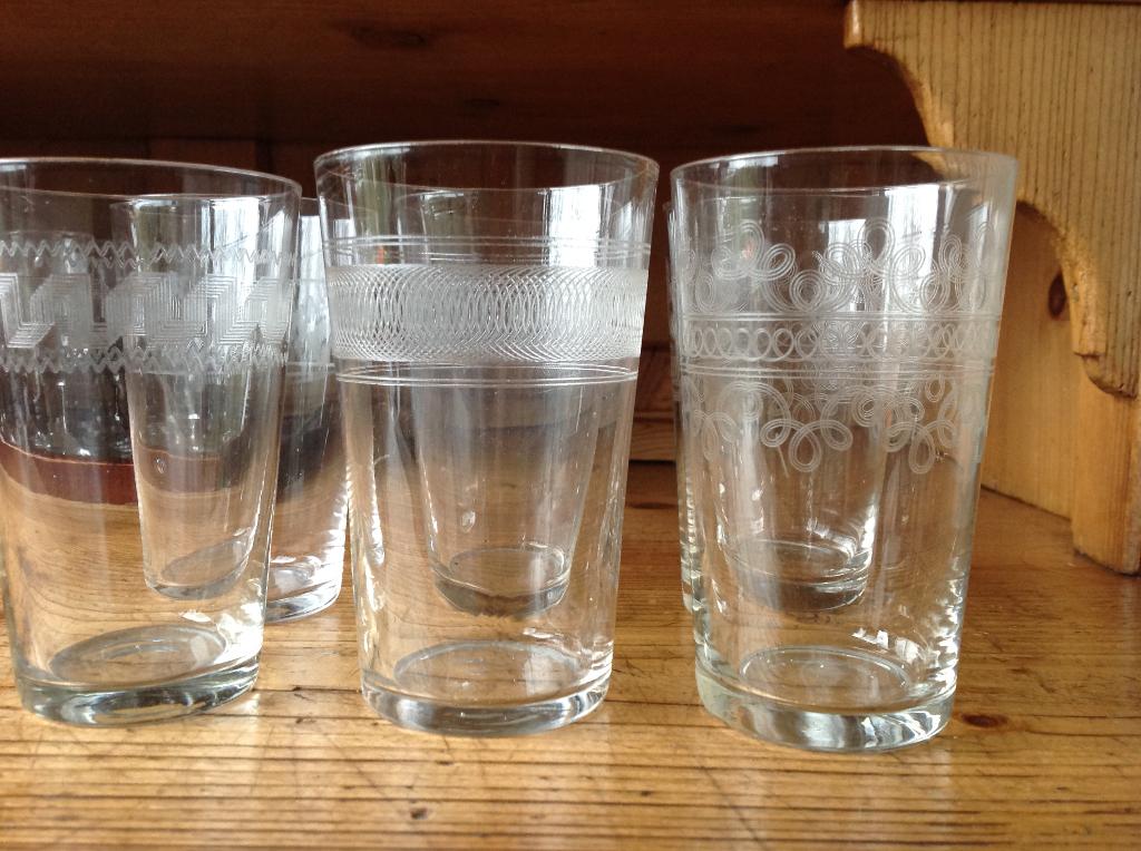 Limonade/water glazen antiek, Antiek en Kunst, Antiek | Glas en Kristal, Ophalen of Verzenden