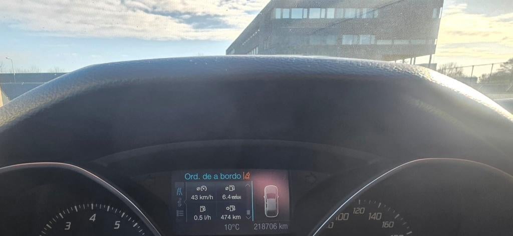 Ford Focus 1.0 Ecoboost 74KW 5-D 2012 Blauw, Euro 5, Stof, Zwart, 100 pk