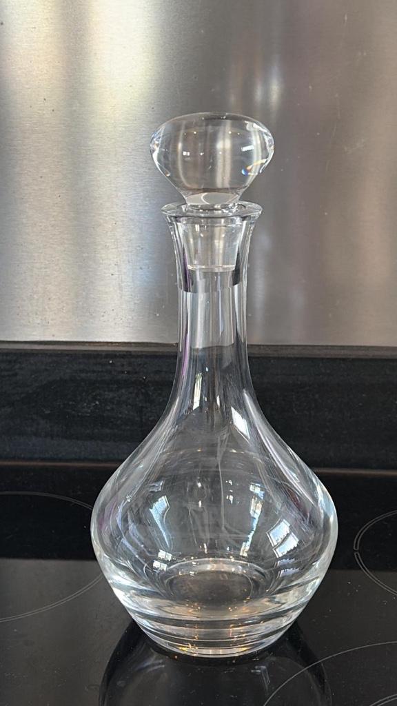 Glazen karaf met stop – wijn / whisky decanteerfles, Antiek en Kunst, Ophalen of Verzenden