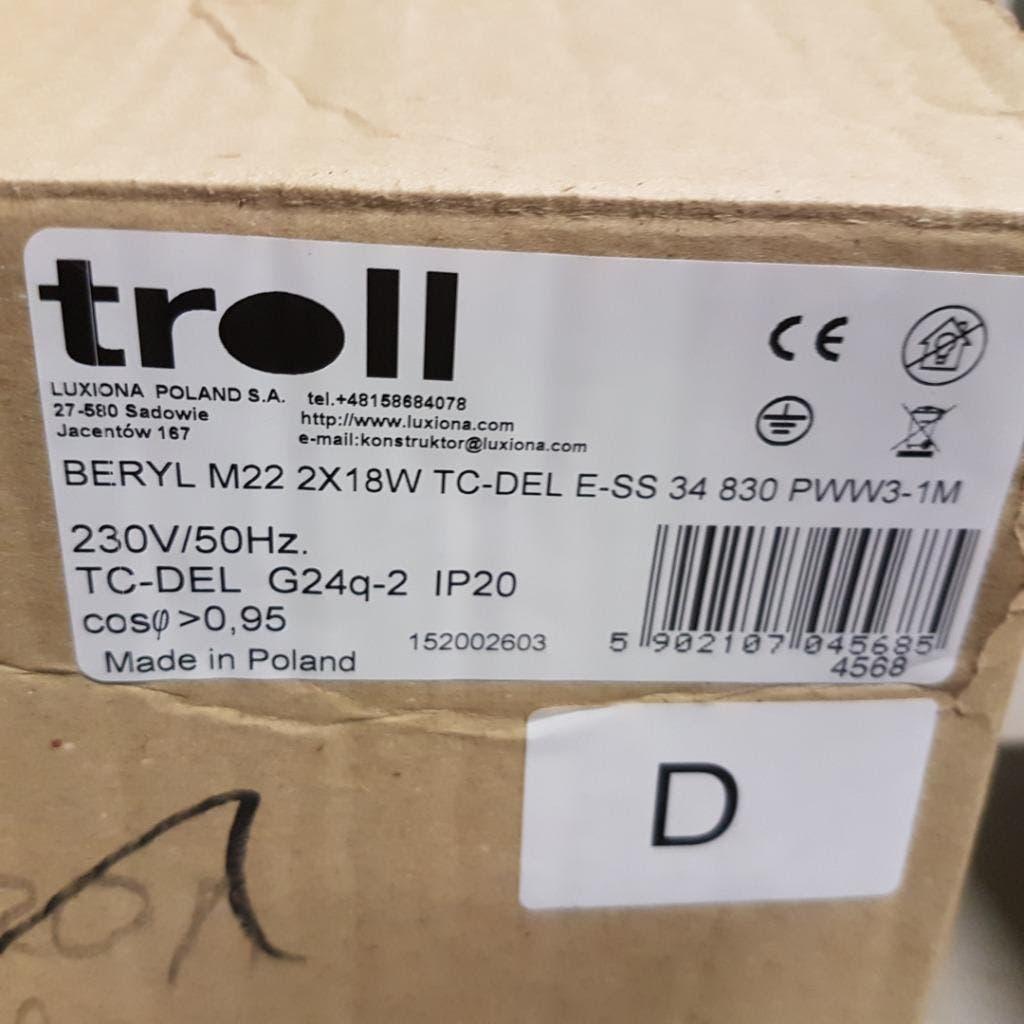 Beryl inbouw spot lamp M22 - 2x18 watt, Huis en Inrichting, Ophalen, Nieuw, Metaal of Aluminium, Inbouw