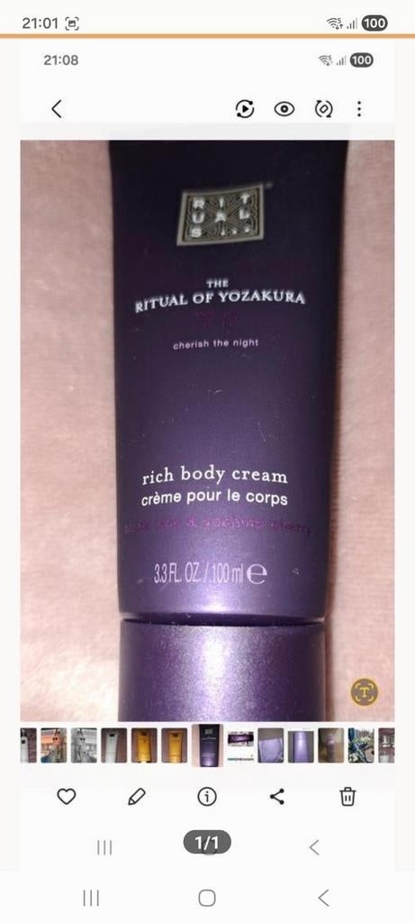 100ml bodycream, Ophalen of Verzenden, Nieuw, Bodylotion, Crème of Olie