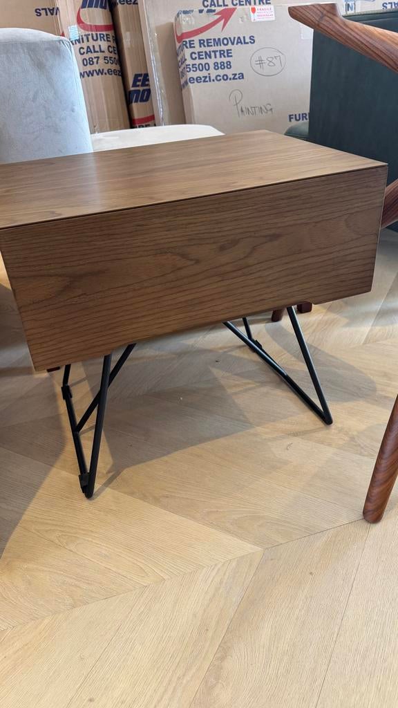 Nachtkastje met lade, mahonie afwerking, Ophalen, Gebruikt, Minder dan 45 cm, Minder dan 55 cm