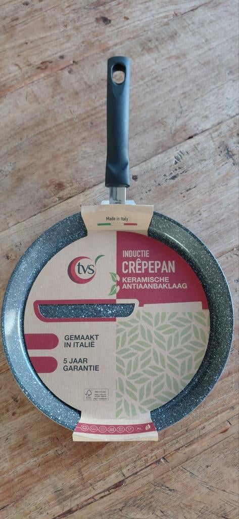 Te koop:  pannekoek / crepe pan, Ophalen of Verzenden, Nieuw, Rvs, Koekenpan of Braadpan