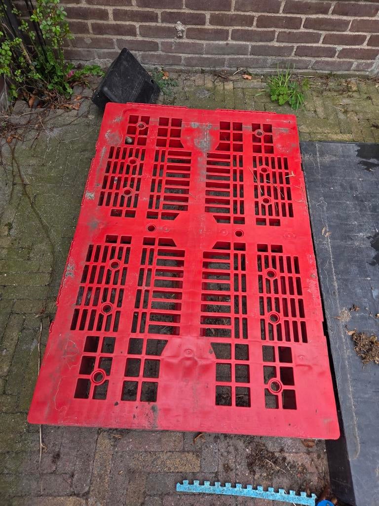 Drie plastic pallets, Ophalen of Verzenden
