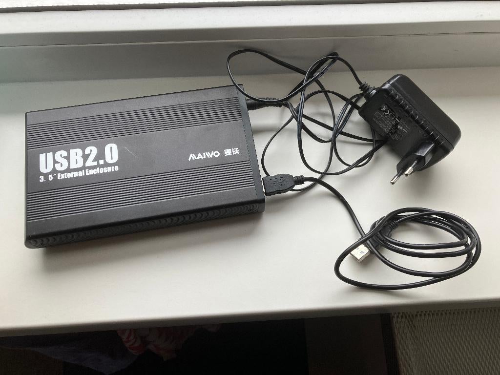 hdd external 250GB harde schijf 3,5 inch, HDD, Ophalen of Verzenden, Zo goed als nieuw, 250GB