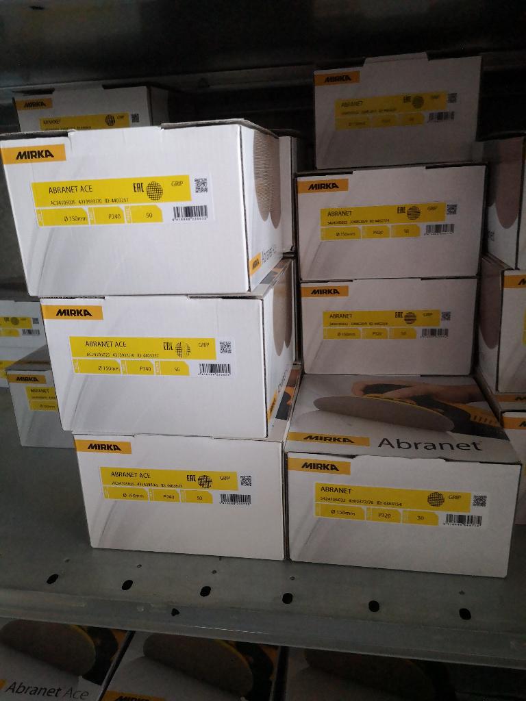 Mirka Abranet schuurschijven schuurpapier 150 mm 50 stuks, Verzenden