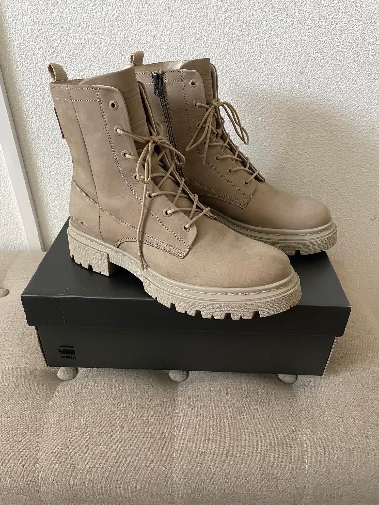 Nieuwe g-star veterboots (kafey)/dames schoenen, maat 40, Kleding | Dames, Hoge laarzen, Beige, Nieuw, Ophalen of Verzenden