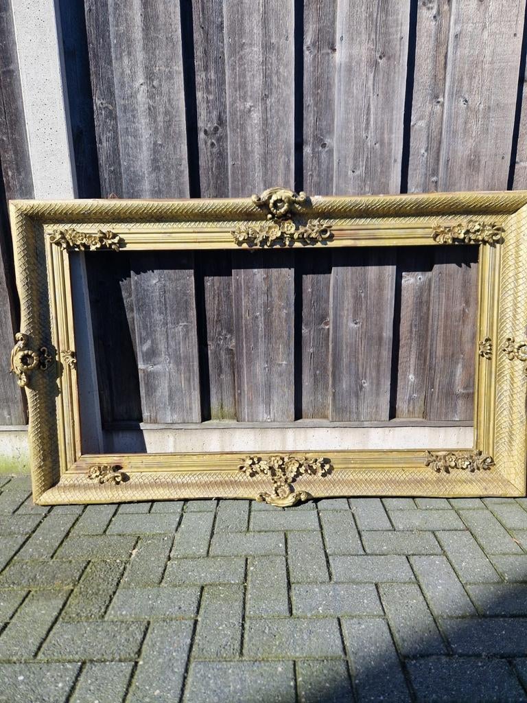Prachtige Antieke Gouden Lijst, Ophalen, Gebruikt
