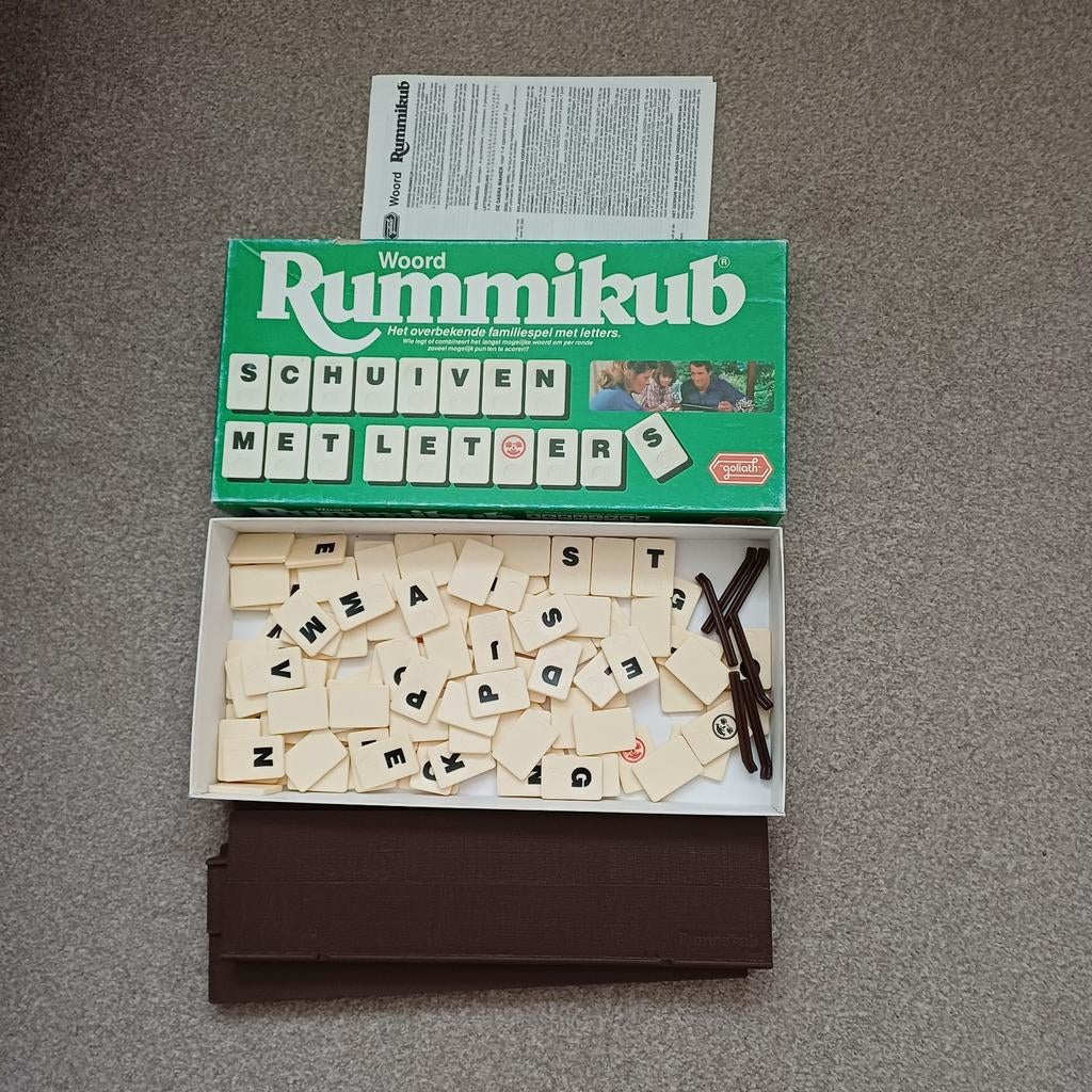 Rummikub schuiven met letters.
Met spelregels, Ophalen of Verzenden