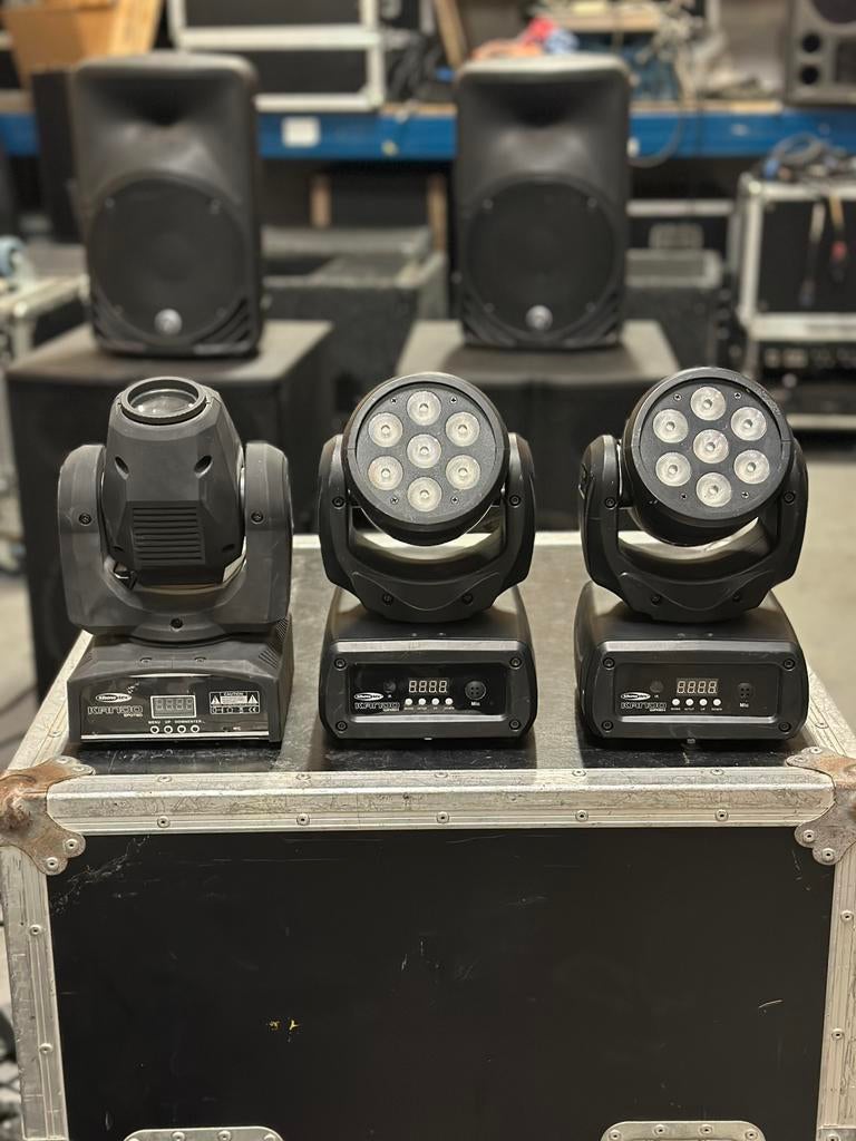 3 showtec kanjo spots, Geluidgestuurd, Gebruikt, Showtec, Ophalen of Verzenden