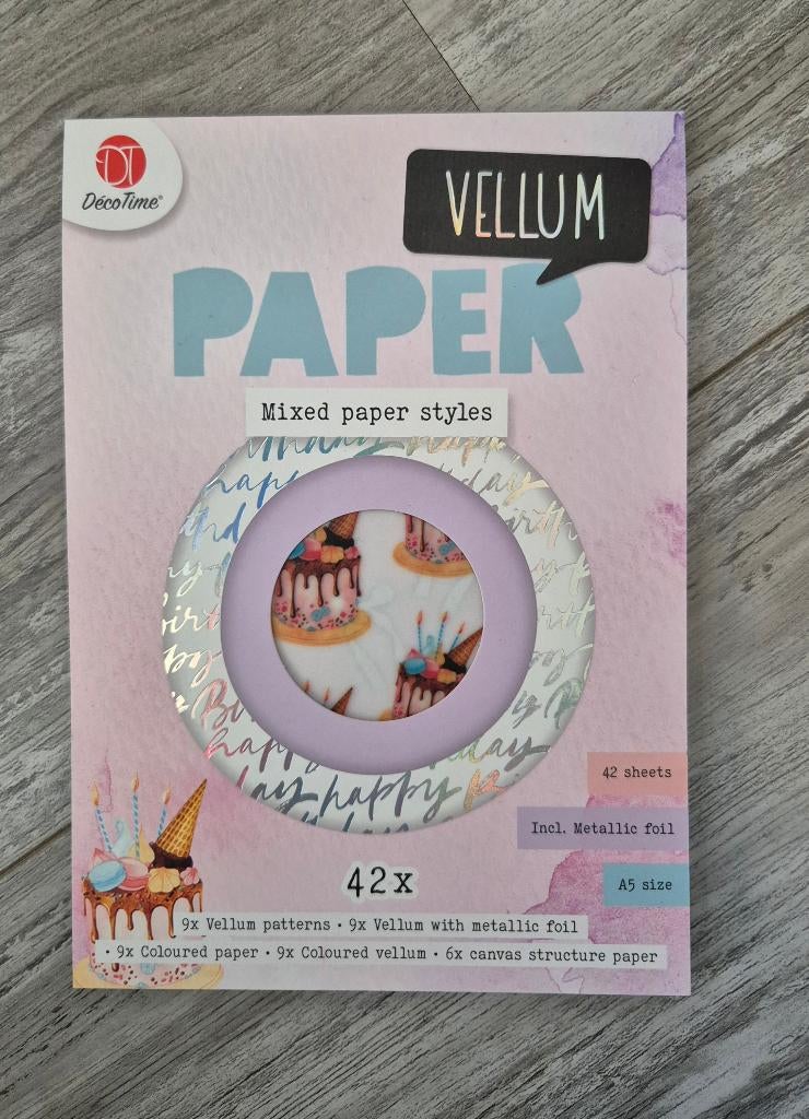 Vellum paper zgan, Ophalen of Verzenden, Zo goed als nieuw, Frame of Mal, Overige merken
