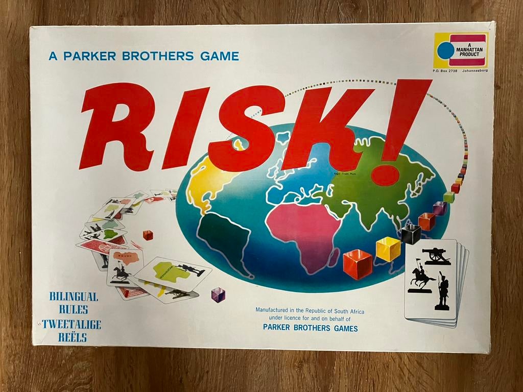 Oude Risk - Parker Brothers Game - Zuid Afrikaanse versie, Vijf spelers of meer, Ophalen of Verzenden, Gebruikt, Parker Brothers