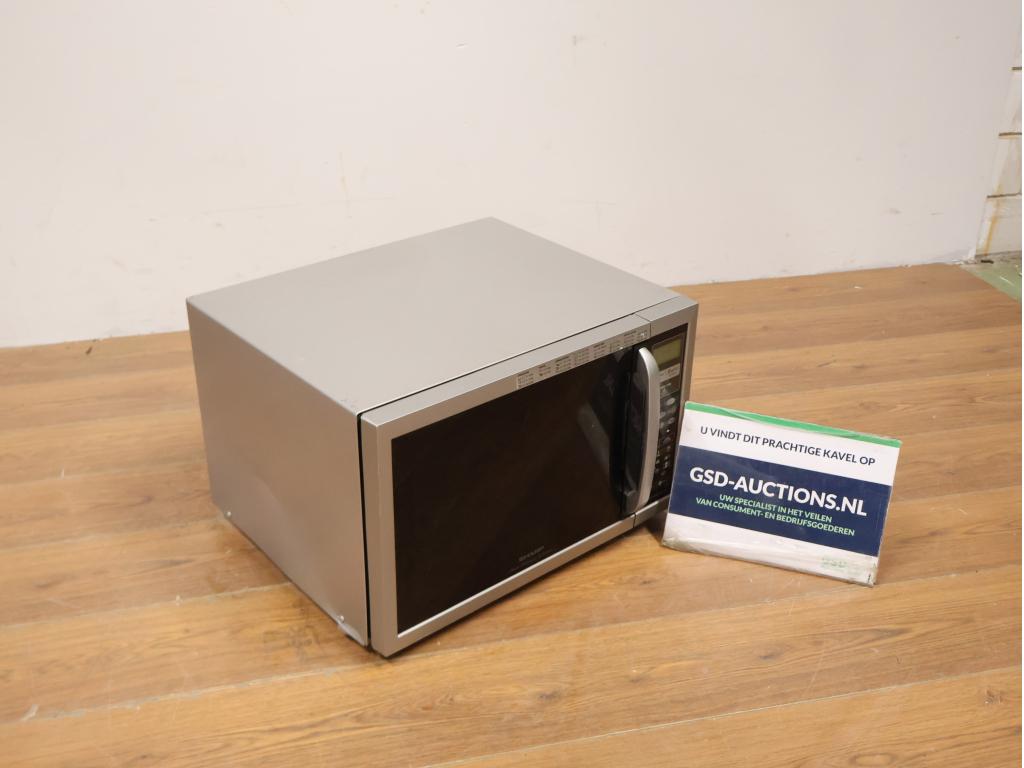 Zilverkleurige Combimagnetron van SHARP, Witgoed en Apparatuur, Magnetrons, Ophalen of Verzenden, Niet ingevuld, Niet ingevuld