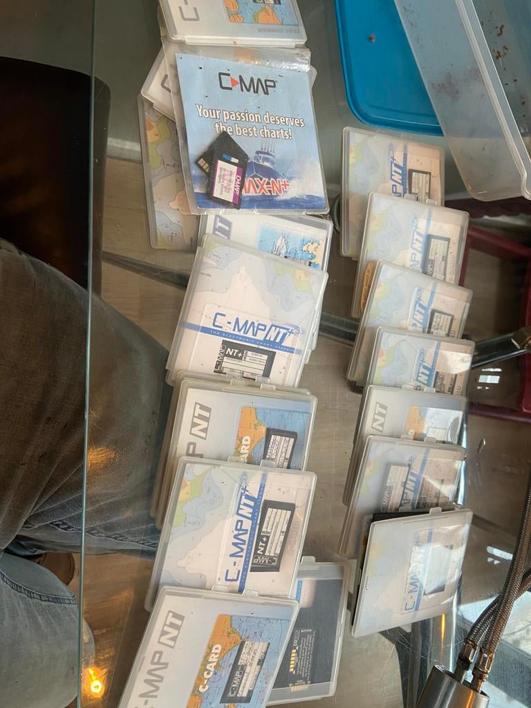 Verzameling c map kaarten voor plotter, Watersport en Boten, Ophalen of Verzenden, Zo goed als nieuw, Kaartplotter of Fish Finder