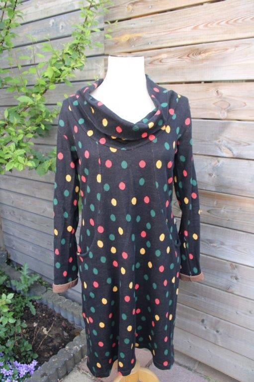 Jurk zwart/ kleur ATO Berlin mt L kol Vaste prijs, Zwart, Maat 42/44 (L), Ophalen of Verzenden, Zo goed als nieuw