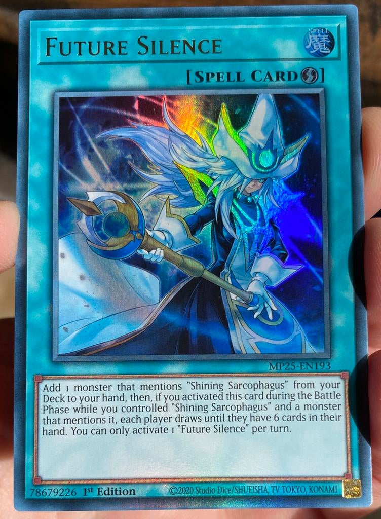 Yu-Gi-Oh! Future Silence MP25 1st Edition !, Ophalen of Verzenden, Zo goed als nieuw, Losse kaart, Foil
