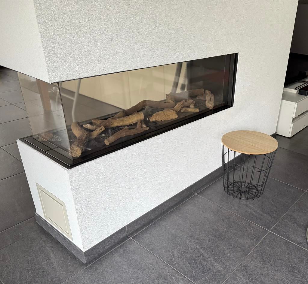 Faber doorkijk gashaard 135 cm, Ophalen, Gebruikt, Inbouwhaard, Gashaard