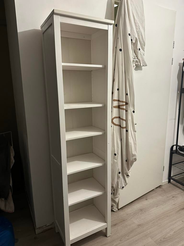 Witte Boekenkast / Kledingkast met Plankjes, Huis en Inrichting, Ophalen, Met plank(en), Minder dan 50 cm, Gebruikt