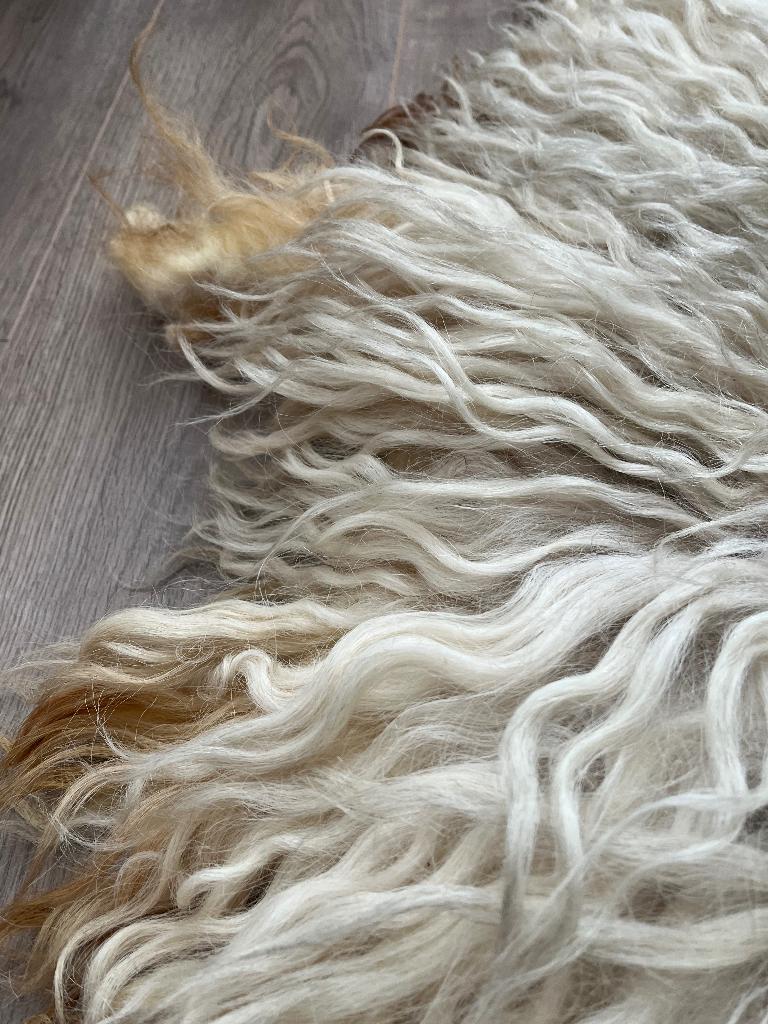 Schapenvacht wit/beige, Huis en Inrichting, Ophalen of Verzenden, Zo goed als nieuw