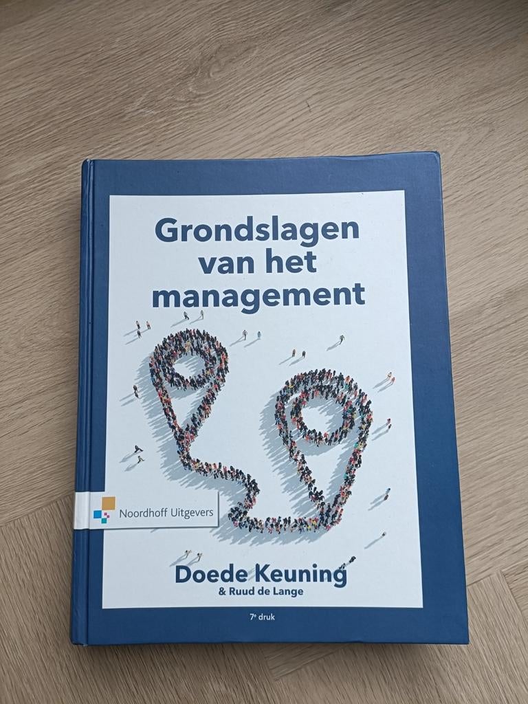 Grondslagen van het management isbn 9789001878887, Sociale wetenschap, Ophalen of Verzenden, Zo goed als nieuw, Ruud de Lange; Doede Keuning