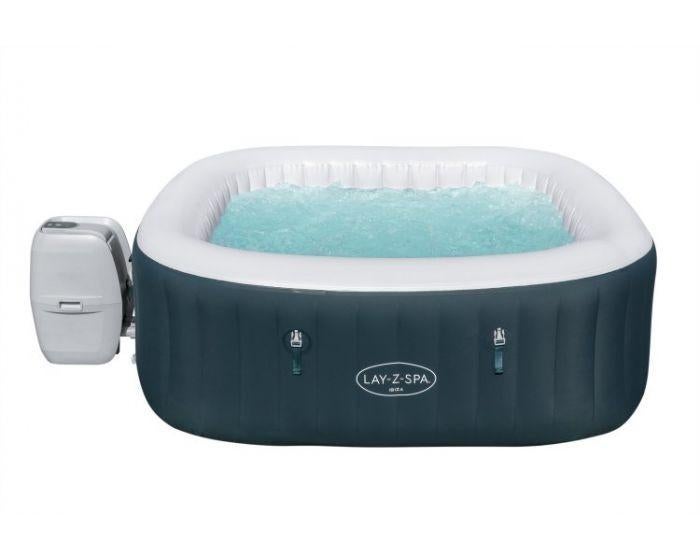 Lay-Z-Spa jacuzzi, vier persoons, Ophalen, Zo goed als nieuw, Afdekzeil, Opblaasbaar