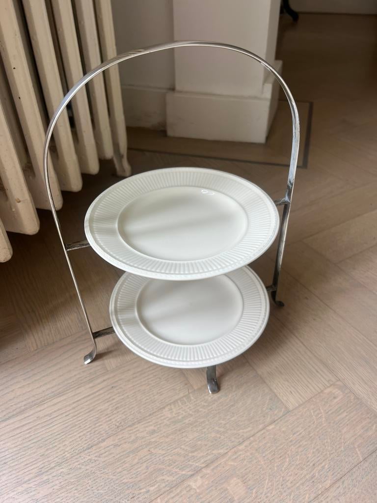 Antieke cakestand EPNS  1900 Engeland verzilverd, Antiek en Kunst, Antiek | Bestek, Ophalen