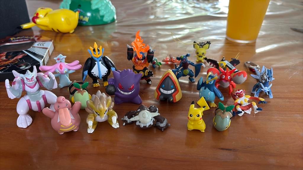 Diverse pokemon poppetjes vintage collectors item, Ophalen, Gebruikt, Inclusief minifiguren