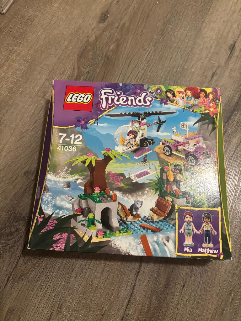 lego friends setnummer 41036 junglebrug reddingsactie, Ophalen of Verzenden, Zo goed als nieuw, Complete set, Lego