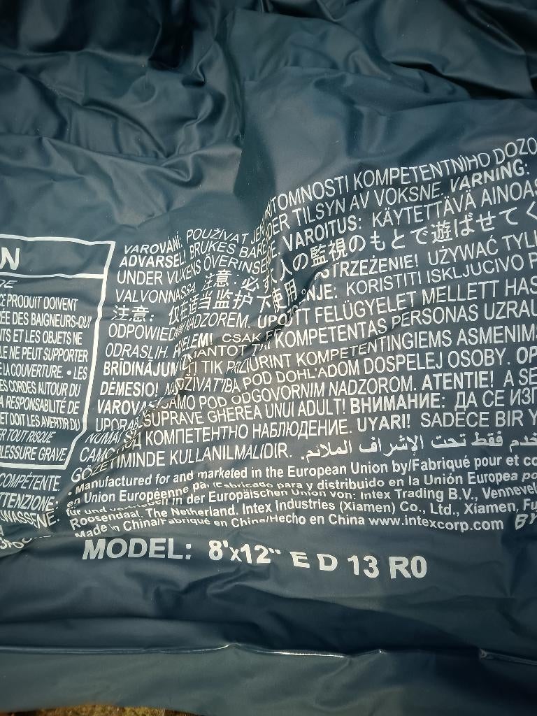 zwembad afdekzeil, Ophalen, Gebruikt, Afdekzeil