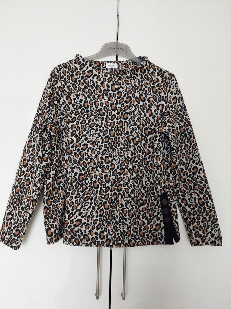 Maat 40 / M shirt met pantermotief Gerry Weber, Kleding | Dames, Ophalen of Verzenden, Zo goed als nieuw, Maat 38/40 (M), Lange mouw