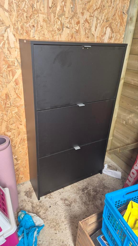 Zwarte schoenenkast Trendhopper - Nieuwstaat, Ophalen, Zo goed als nieuw, Modern